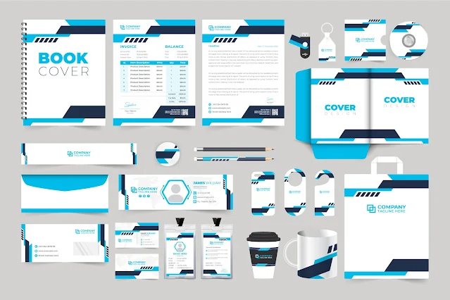 Brand promotion template set vector free download