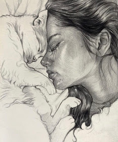 08-Tiered-and-sleepy-Cat-Drawings-Megha-Bhattacharjee-www-designstack-co