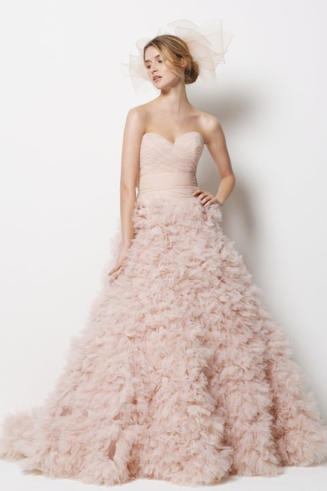  Wedding  Trends Blush  Wedding  Dresses  Belle The Magazine