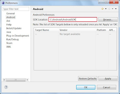 Instalacion SDK Android Windows 7