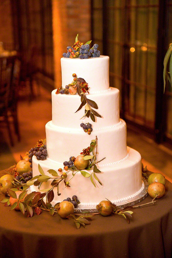 The hotel is a fantastic backdrop for a lush Fall wedding