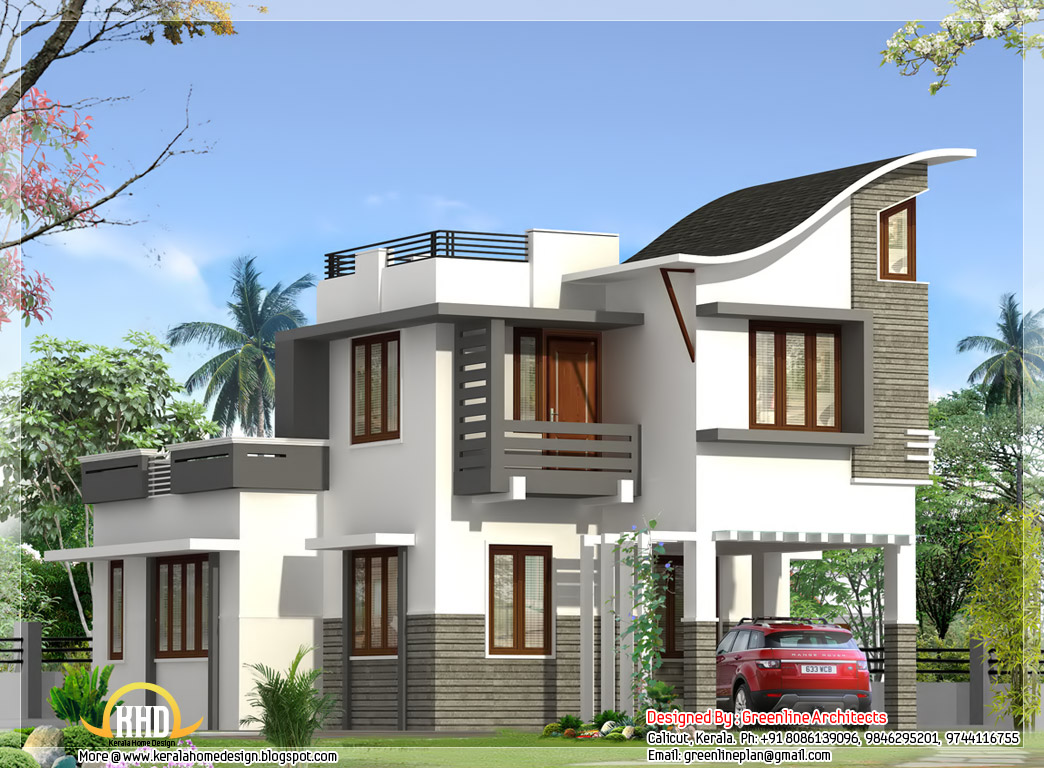 Contemporary Indian  style villa 1900 sq  ft  home  appliance