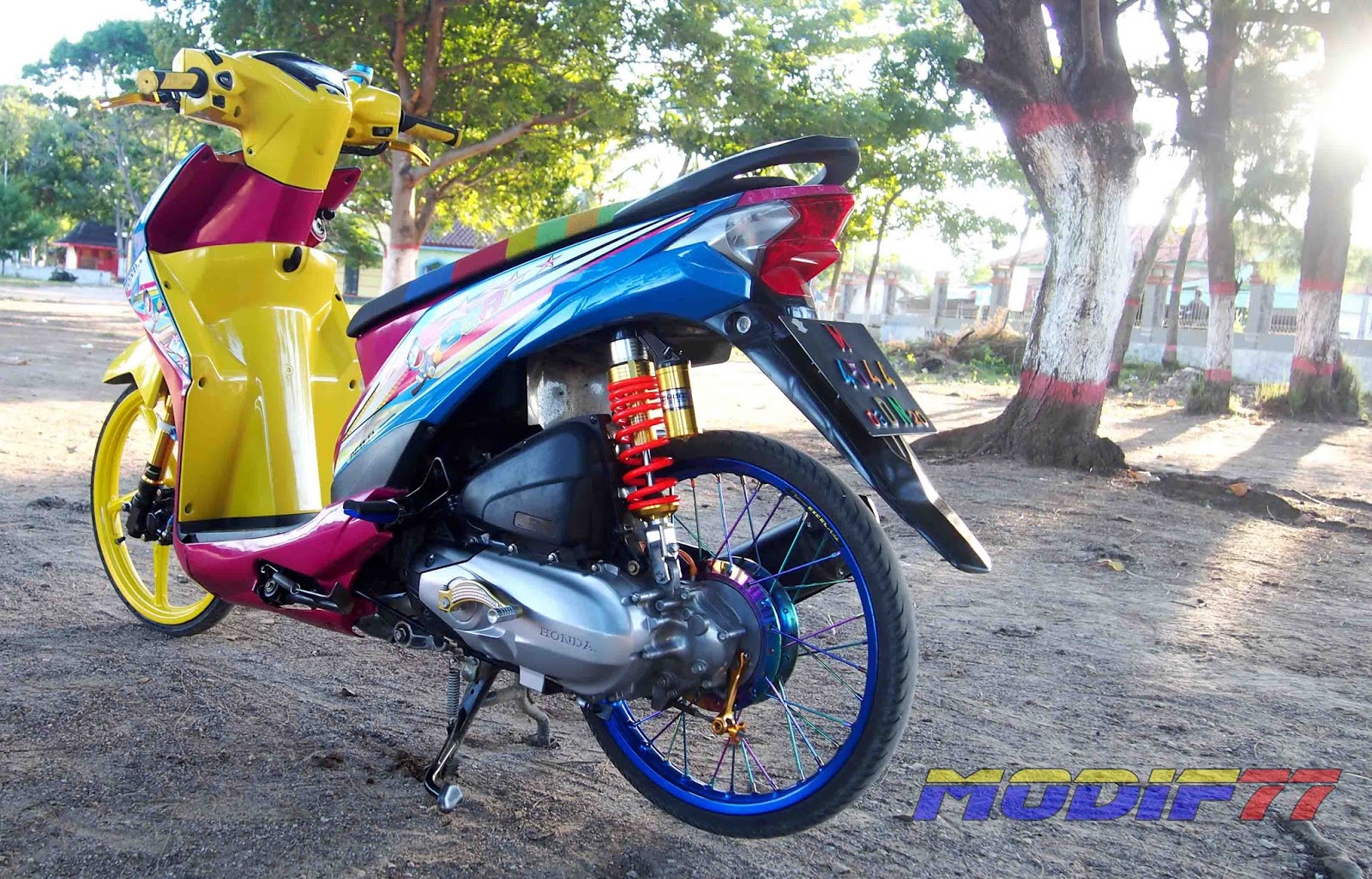 Beat Modifikasi Color Happy Doraemon PMKS MODIF 77