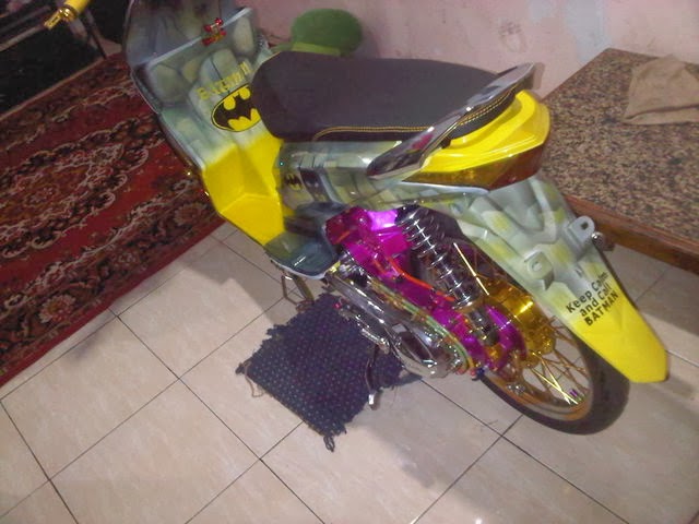 Gambar Modifikasi Honda BeAT Full Airbrush Terbaru 2014 title=