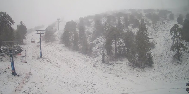 Snow fall in Troodos