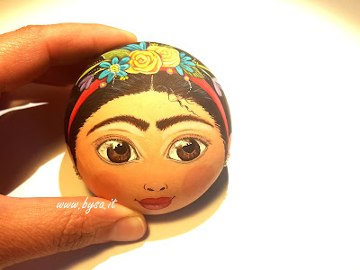 Frida Kahlo accessori dipinti a mano sasso dipinto fermacarte