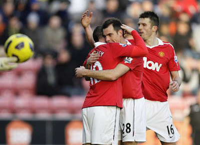 Wayne Rooney, Darron Gibson, Michael Carrick, man utd