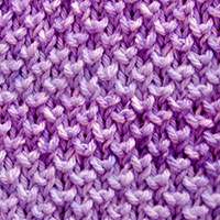 Bee Brioche is one of our very favorite stitches. Looks like Pearl Brioche Stitch.