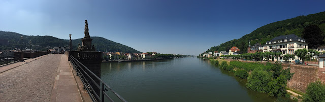 Panorama Alte Brücke Heidelberg