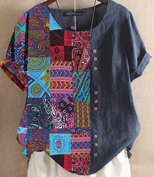 Blusa Patchwork