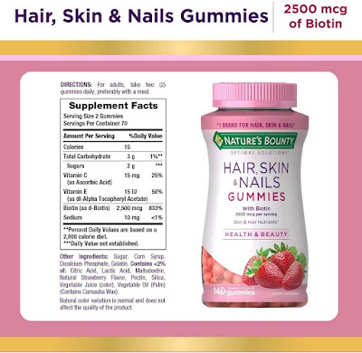 Nature's Bounty hair skin and nails vitamins