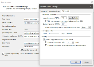Cara setting email di Outlook