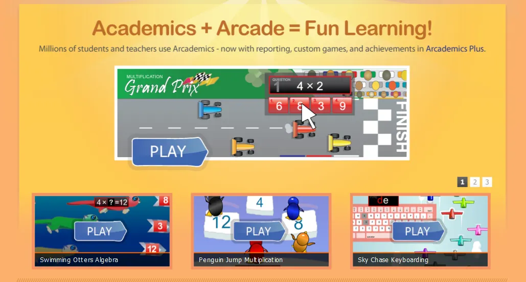 Arcademics Math Games
