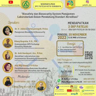 WEBINAR ILMIAH DPC PATELKI KOTA SURABAYA 2022