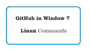 GitHub in window 7 | GitHub Commands in Linux