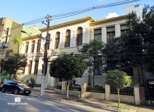 Vista ampla da antiga edificação do tradicional Colégio Benjamin Constant - Vila Mariana - São Paulo