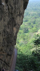 Walkway on face of Sigiriya