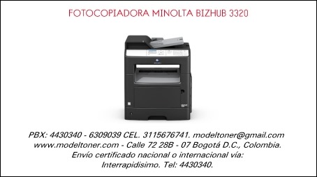 FOTOCOPIADORA MINOLTA BIZHUB 3320