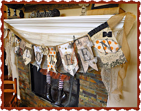 Halloween Mantel by Crafty In Crosby