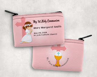 Girl First Communion Rosary Pouch