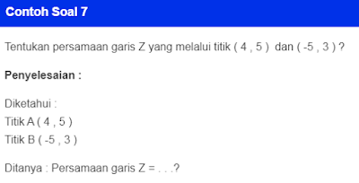 Contoh Soal Persamaan Garis Tegak Lurus dan Jawaban
