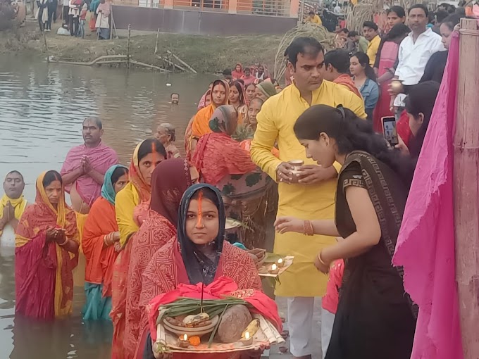 सुजा कर्मा सूर्य मंदिर में उदयाचल अर्घ्य के साथ ही चार दिवसीय छठ पूजा संपन्न