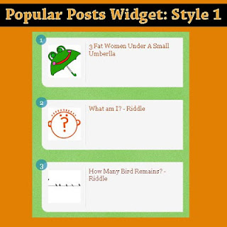 customized popular posts widget