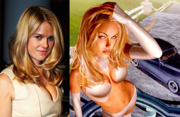 It looks like the stunning Alice Eve the hot chick from She's Out of My