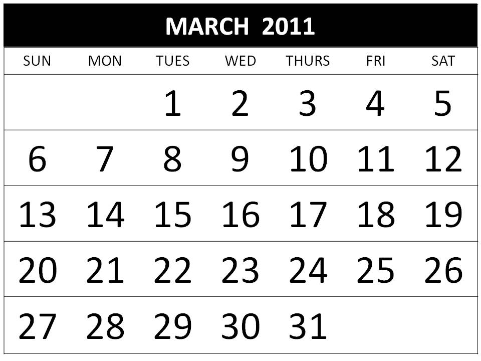 On this website you can find : Free March 2011 Calendar Printable / 2011 