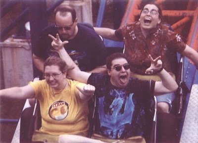 Funny facial expressions of people on roller coaster www.coolpicturegallery.net