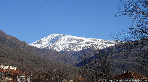 Ljuboten peak at Shar Mountain in early March