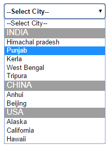 Populate Category and Sub-category in single dropdownlist in Asp.net using C#, VB.net