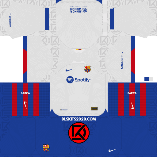 FC Barcelona DLS Kits 2023-2024 Nike - Dream League Soccer All Kits Released (Away)