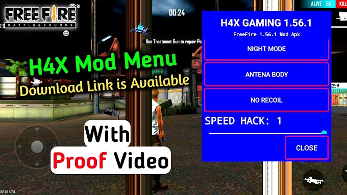 Free Fire - After Updated Mod  H4X Mod Menu  Version 1.56.1