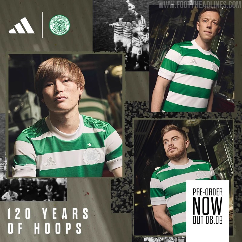 Invisible Logos: Celtic 120 Years of Hoops Anniversary Kit