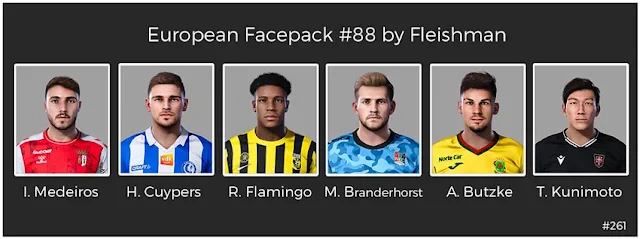 European Facepack #88 For eFootball PES 2021