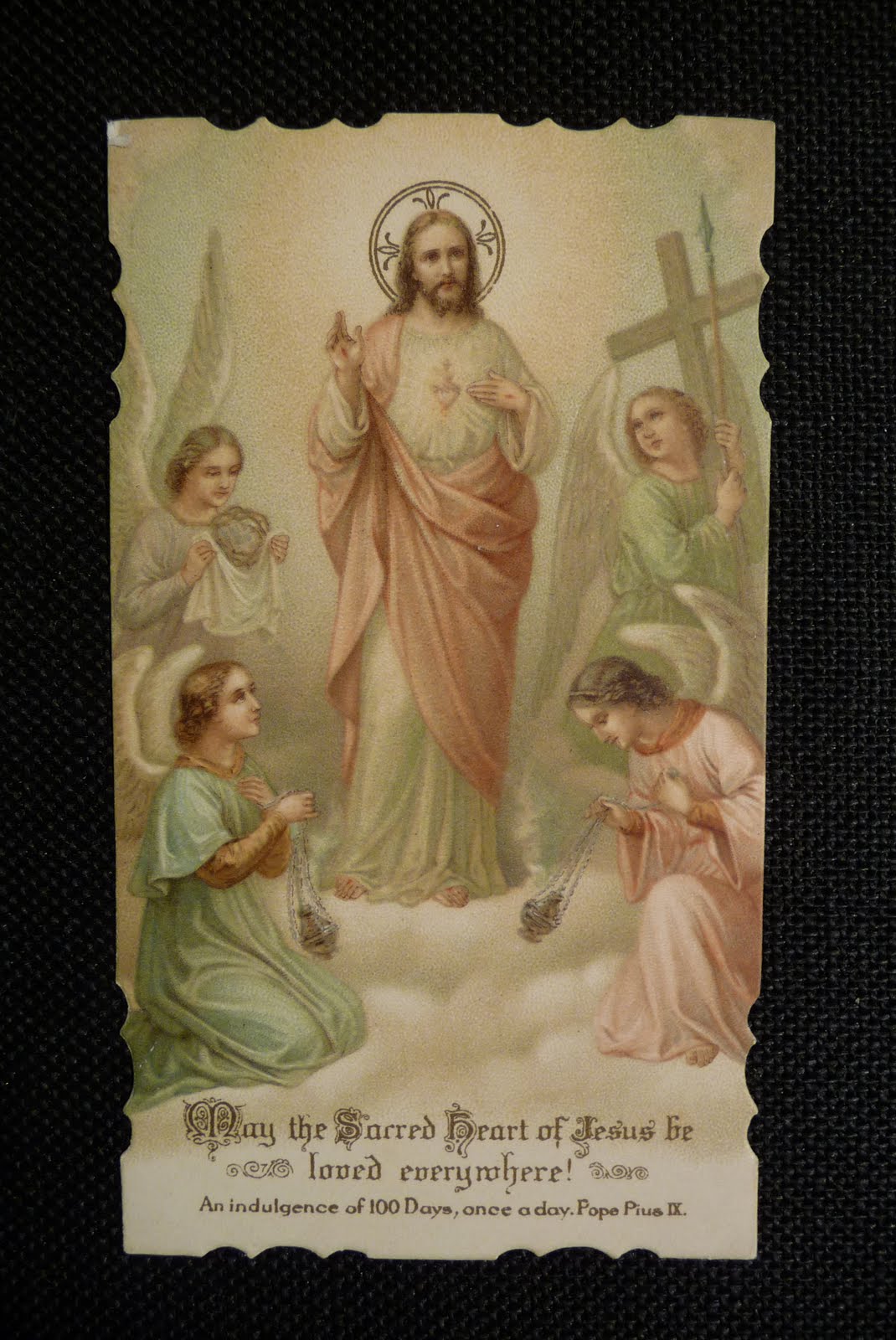 SET 15 ANTIQUE HOLY CARDS- MYSTERY OF THE ROSARY- ITALY $29.99