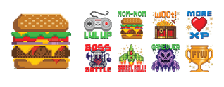 8-Bits of Awesome Facebook Stickers
