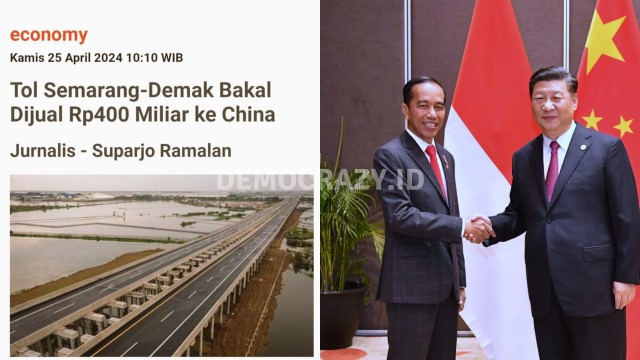 Tol Semarang-Demak Bakal 'Dijual' Rp400 Miliar ke China