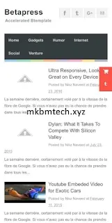 template blog amp