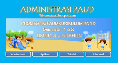 Program Semester (Prosem/Promes) PAUD/TK Kurikulum 2013 Usia 4-5 Tahun Semester 1 dan 2