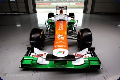 VJM05. Sahara Force India Formula One Team - VJM05 Launch - Silverstone, UK, 03.02.2012 -  Sahara Force India Formula One Team Copyright Free Image