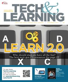 Tech & Learning. Ideas and tools for ED Tech leaders 36-04 - November 2015 | ISSN 1053-6728 | TRUE PDF | Mensile | Professionisti | Tecnologia | Educazione
For over three decades, Tech & Learning has remained the premier publication and leading resource for education technology professionals responsible for implementing and purchasing technology products in K-12 districts and schools. Our team of award-winning editors and an advisory board of top industry experts provide an inside look at issues, trends, products, and strategies pertinent to the role of all educators –including state-level education decision makers, superintendents, principals, technology coordinators, and lead teachers.
