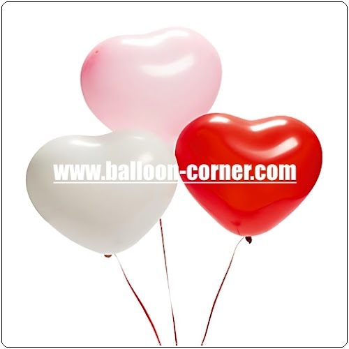 Balon Latex Hati Kualitas SUPER GRADE A