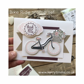 kerry timms cardmaking class scrapbooking gloucester gloucestershire hobby craft creative bike ride summer basket flowers dog female invitations party handmade card