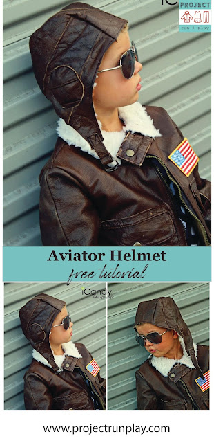 Aviator helmet hat tutorial