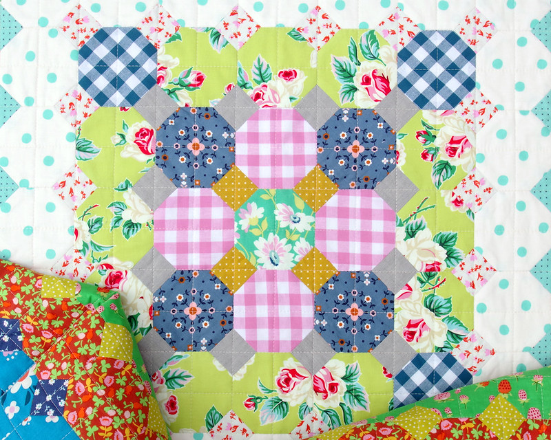 June Dyson Coverlet - Handmade Patchwork Quilt © Red Pepper Quilts 2021