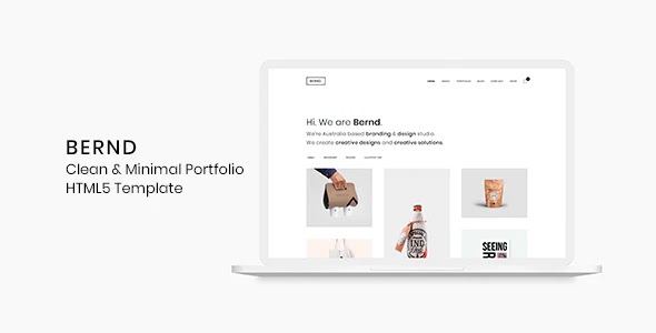 Clean & Minimal Portfolio HTML5 Template