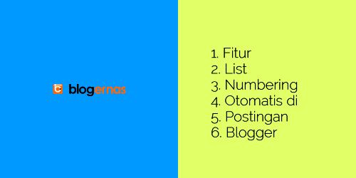 Cara Membuat List Numbering Otomatis pada Blog