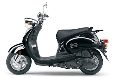 2010 Yamaha Vino 125 Black Scooter